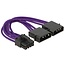 PCIe 8-pins (m) - 2x Molex 4-pins (m) voedingsadapter - 0,15 meter