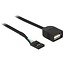 Pin Header adapter USB2.0 (v) - USB-A (v) - 0,20 meter