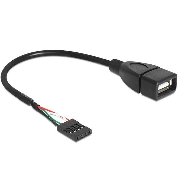 Pin Header adapter USB2.0 (v) - USB-A (v) - 0,20 meter