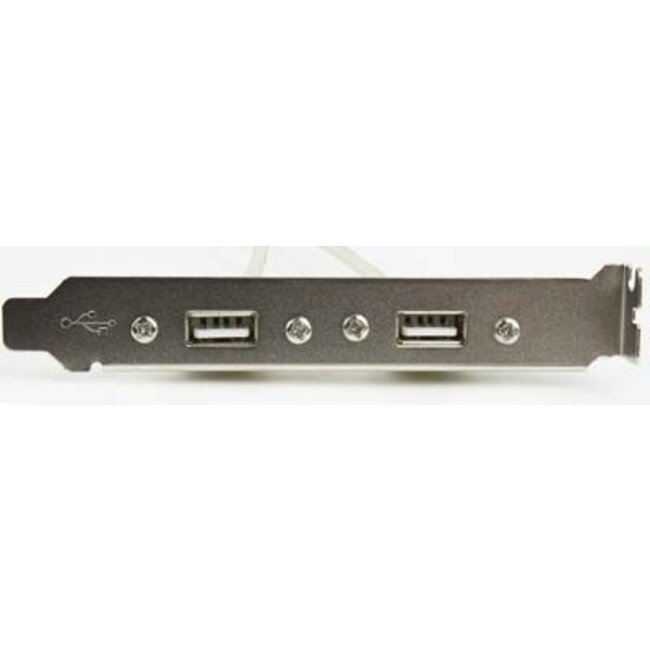 Pin Header bracket USB2.0 (v) - 2x USB-A (v) - 0,25 meter