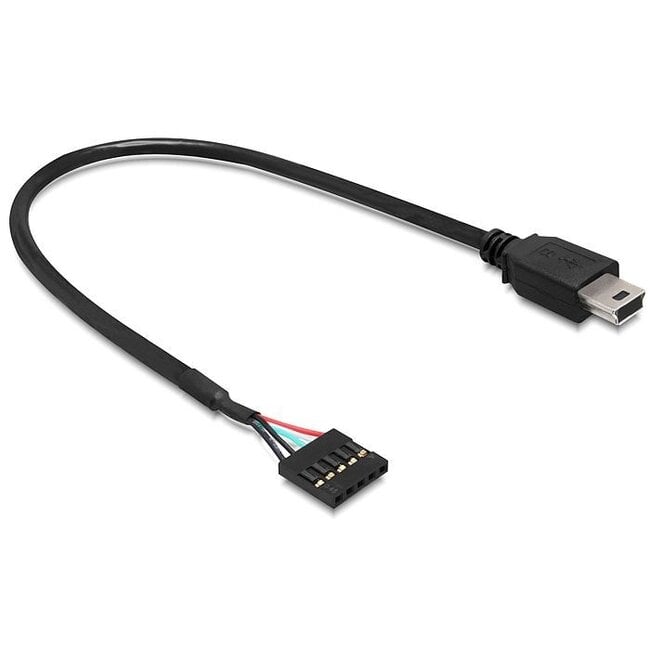 Pin Header - USB Mini B kabel - 0,30 meter
