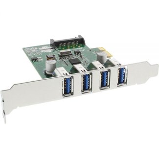InLine InLine PCIe kaart - 4x USB3.0 met SATA-voeding