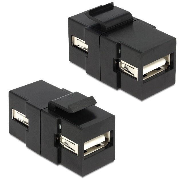 Keystone USB2.0 - USB-A module zwart