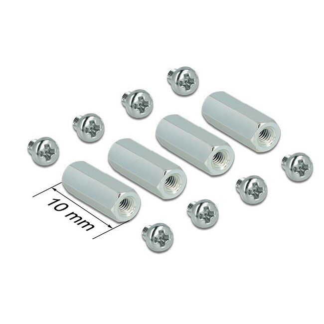 Delock - bevestigingskit (10mm spacers) voor Raspberry Pi