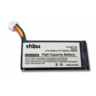 VHBW Accu 3,7V / 180mAh voor Sennheiser headsets - BATT 03