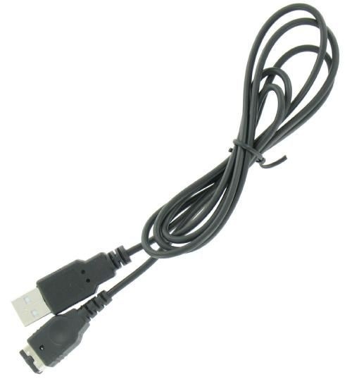 Oplaadkabel voor Nintendo DS en Game Boy Advance SP - 1,2 meter - Zwart
