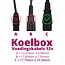 Koelbox 12V voedingskabel haaks voor o.a. Dometic & Waeco koelboxen - 2 meter