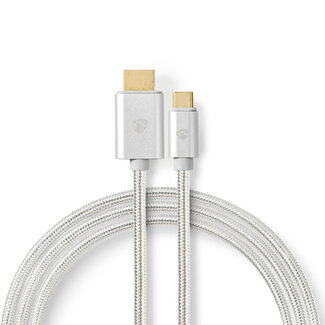 Nedis Nedis Premium USB-C naar HDMI 4K 60Hz kabel / aluminium - 2 meter
