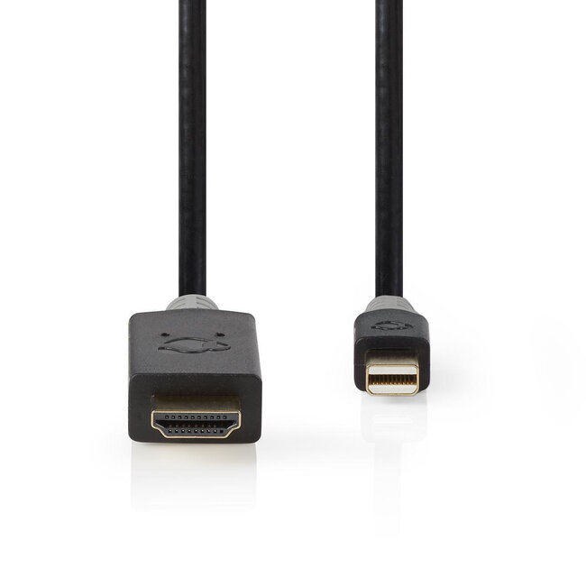 Nedis Mini DisplayPort 1.4 naar HDMI 2.0 kabel (4K 60 Hz + HDR) / zwart - 2 meter