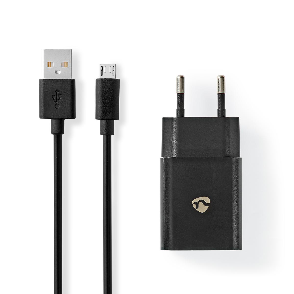 Nedis Oplader | 1x 2,1 A A | Outputs: 1 | USB-A | Micro-USB | 1.00 m | 10.50 W | Enkele voltage selectie