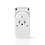 Nedis SmartLife Wi-Fi smart plug voor buiten (IP44) met stroommeter en schakelaar - 1 contact - max. 16A / wit