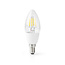 Nedis SmartLife Wi-Fi LED-lamp - E14 fitting - C37 vorm / warm-wit (helder / glas)