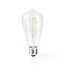 Nedis SmartLife Wi-Fi filament LED-lamp - E27 fitting - ST64 vorm / warm-wit (helder / glas)