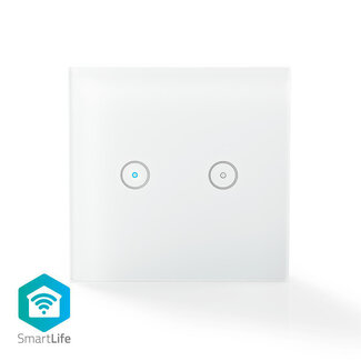 Nedis Nedis SmartLife Wi-Fi lichtschakelaar - 2 knop