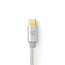 Nedis Premium USB-C naar USB-C kabel met E-Marker chip - USB2.0 - tot 20V/5A / aluminium - 1 meter
