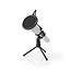 Nedis microfoon tafelstatief met pop-filter - vaste hoogte / zwart