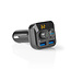 Nedis Bluetooth FM Transmitter met carkit, Micro SD, USB (audio) en USB lader / zwart