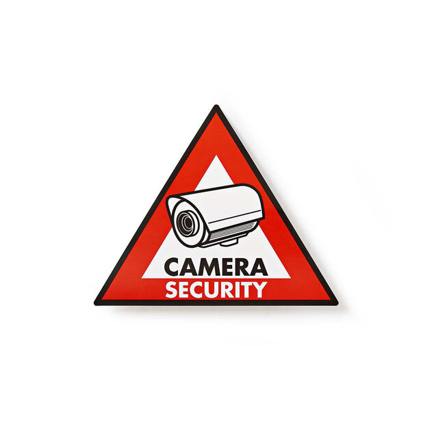 Nedis camerabeveiliging waarschuwingssticker - set van 5 stuks