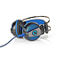 Nedis Gaming WRADRIN stereo over-ear headset met 7.1 virtual surround sound - USB-A / zwart/blauw