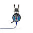 Nedis Gaming WRADRIN stereo over-ear headset met 7.1 virtual surround sound - USB-A / zwart/blauw