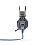 Nedis Gaming WRADRIN stereo over-ear headset met 7.1 virtual surround sound - USB-A / zwart/blauw