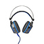 Nedis Gaming WRADRIN stereo over-ear headset met 7.1 virtual surround sound - USB-A / zwart/blauw