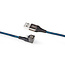 Nedis Gaming ZYOQUO 8-pins Lightning 180° haaks naar USB-A kabel - USB2.0 - tot 3A / blauw - 1 meter