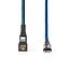 Nedis Gaming ZYOQUO 8-pins Lightning 180° haaks naar USB-C kabel - USB2.0 - tot 20V/3A / blauw - 1 meter