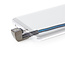 Nedis Gaming ZYOQUO USB-C 180° haaks naar USB-A snellaadkabel - USB2.0 - tot 3A / blauw - 1 meter