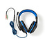 Nedis Gaming EVNOR 3-in-1 Combo kit - Headset, muis en muismat / zwart/blauw