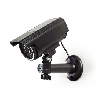 Nedis Nedis dummy beveiligingscamera voor buiten met zonnepaneel - bullet - IP44 / zwart