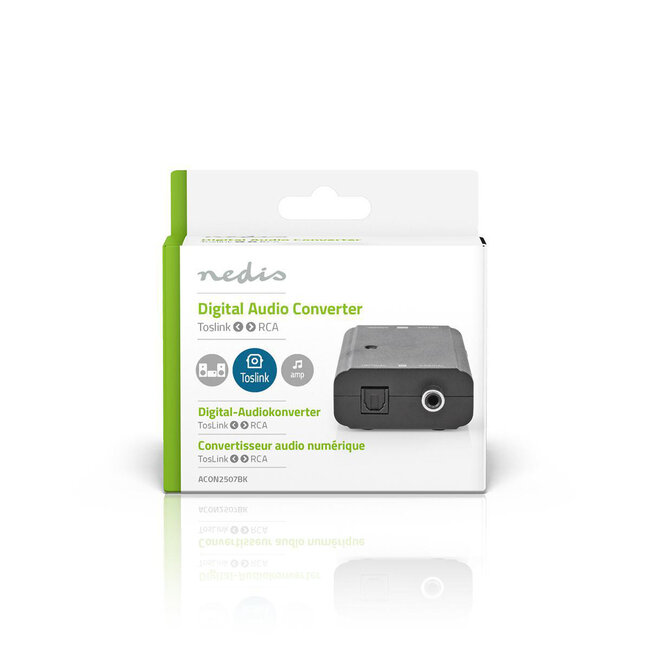 Nedis Toslink optisch - Coaxiaal S/P DIF converter - bi-directioneel - voeding via USB