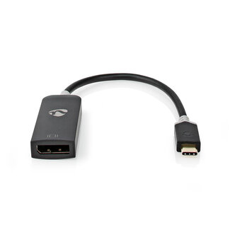 Nedis Nedis USB-C naar DisplayPort adapter met DP Alt Mode (4K 60 Hz) / zwart - 0,15 meter