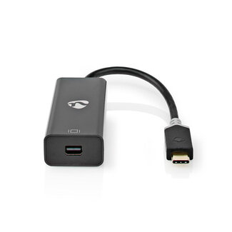 Nedis Nedis USB-C naar Mini DisplayPort adapter met DP Alt Mode (4K 60 Hz) / zwart - 0,15 meter
