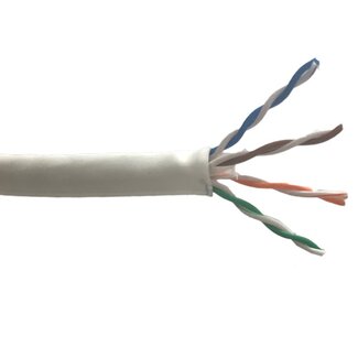 Technetix Technetix CAT6-IH U/UTP Gigabit netwerkkabel met vaste aders / wit - 100 meter