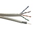 Technetix CAT6 UTP / COAX-18 4G/LTE proof combinatiekabel op rol voor binnen / wit - 20 meter