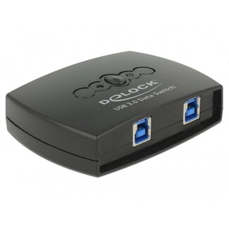 DeLOCK DeLOCK USB schakelaar 2x USB-B naar 1x USB-A - USB3.0 / zwart