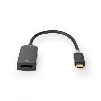 Nedis Nedis USB-C naar HDMI 4K 60Hz adapter / zwart - 0,20 meter