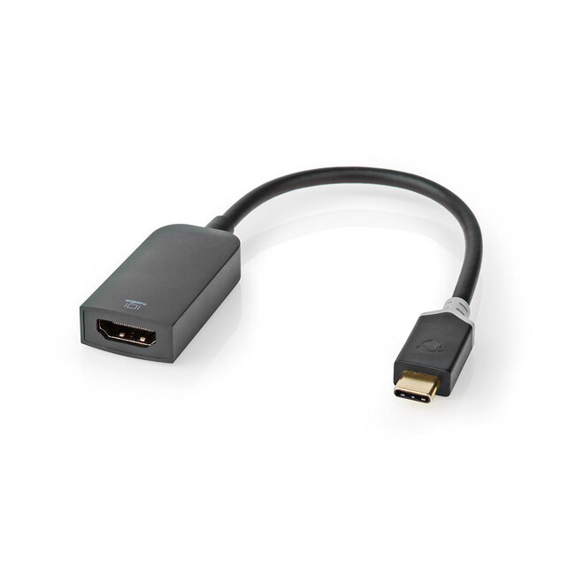 Nedis USB-C naar HDMI 4K 60Hz adapter / zwart - 0,20 meter