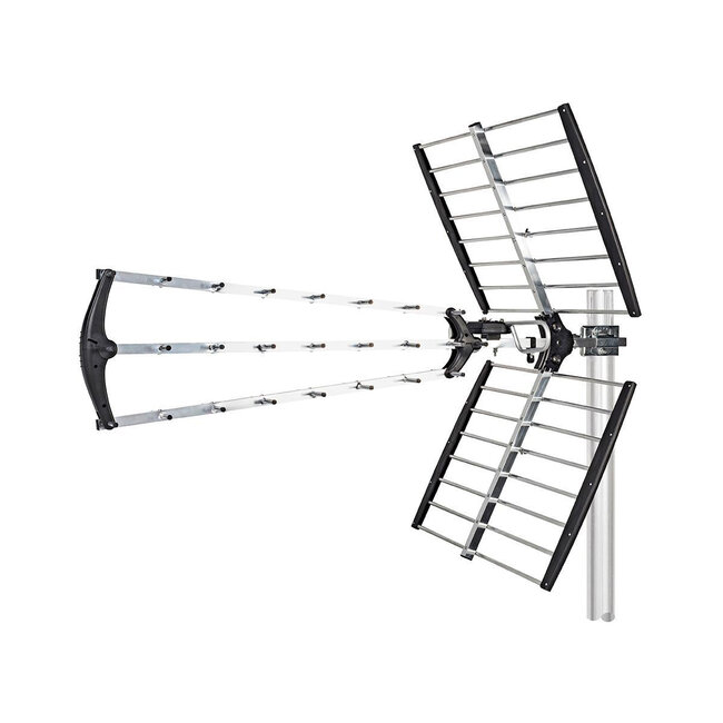 Nedis UHF DVB-T/T2 antenne voor buiten - passief - 18 dB - LTE700 filter / grijs