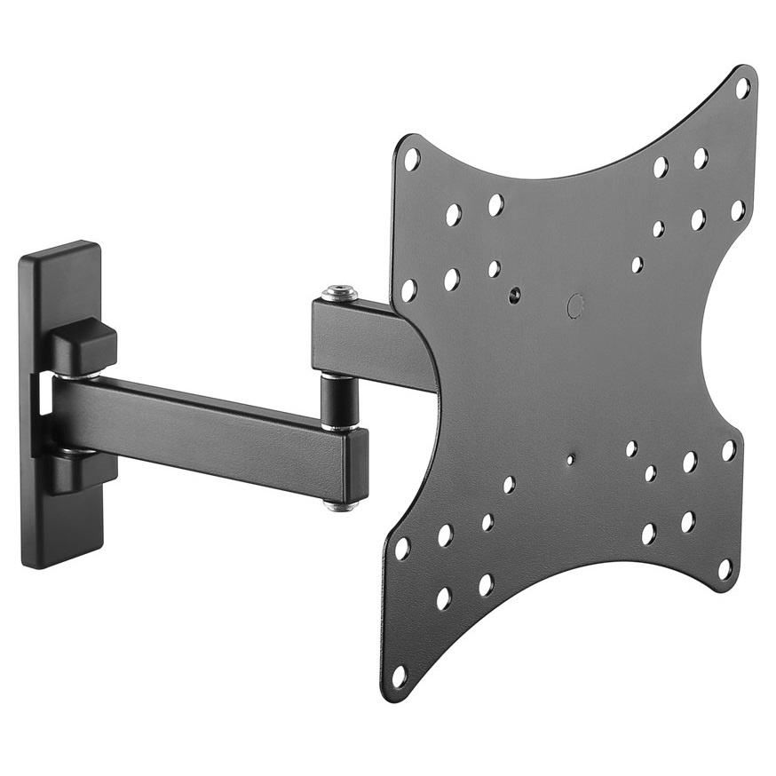 TV muurbeugel voor 16-42 inch schermen - Full Motion - Basic - Tot 15kg - Zwart