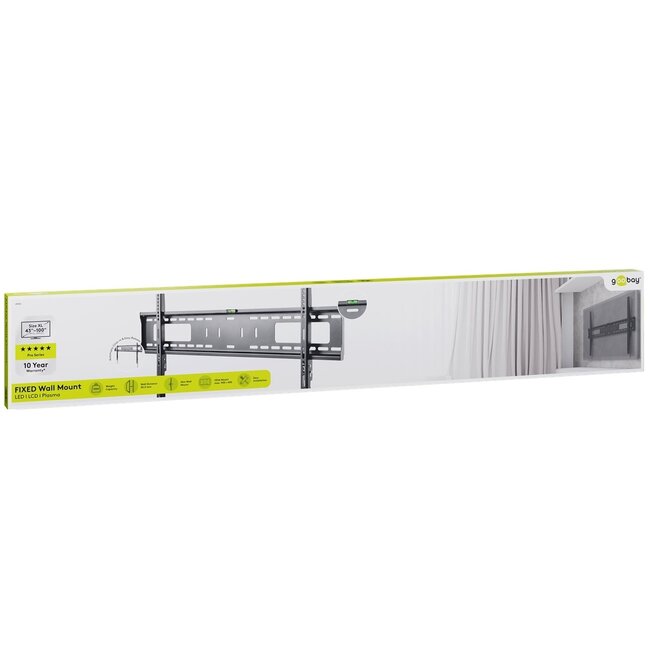 Goobay Pro series Fixed XL muurbeugel voor schermen tot 100 inch / vast