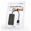 Gembird USB hub met 4 poorten - USB2.0 - busgevoed / zwart - 0,15 meter