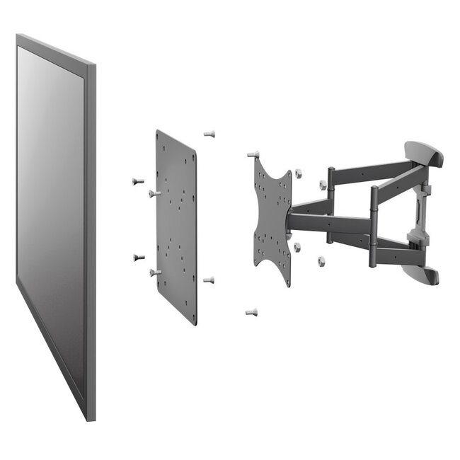 Goobay VESA-adapter VESA 50, 75 en 100 (beugel) naar VESA 200/100 en 200 (scherm) / zwart