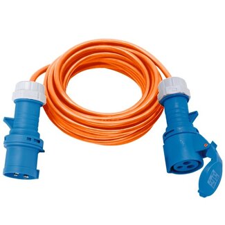 Brennenstuhl Camping stroom kabel CEE 3-pins (m) - CEE 3-pins (v) - 3x 2,50mm / oranje - 10 meter