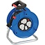 Brennenstuhl Garant kabelhaspel met 3 contacten en 2x USB / blauw/zwart - 25 meter