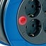 Brennenstuhl Garant compacte kabelhaspel met 4 contacten / blauw/zwart - 15 meter