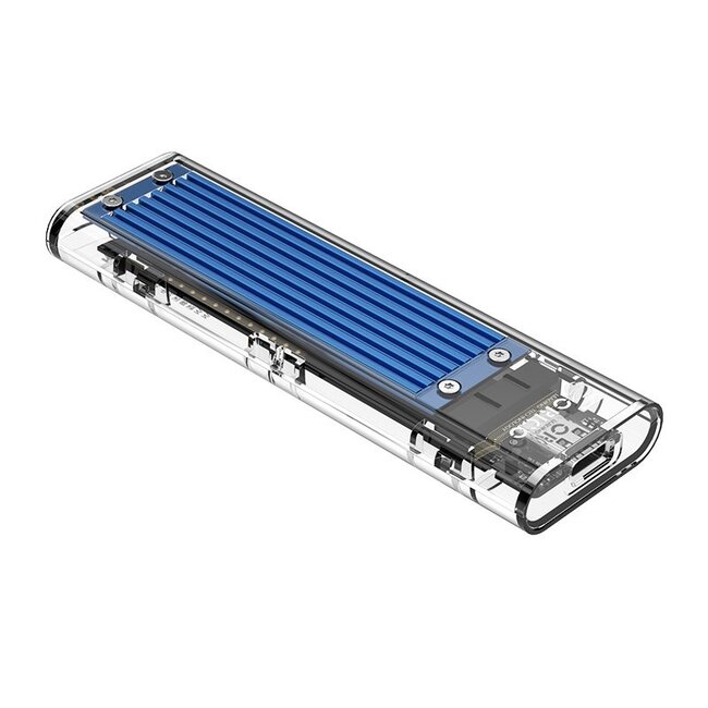 Orico behuizing voor M.2 NVMe PCIe SSD (max. 80mm, tot 2 TB) - USB3.1 / blauw