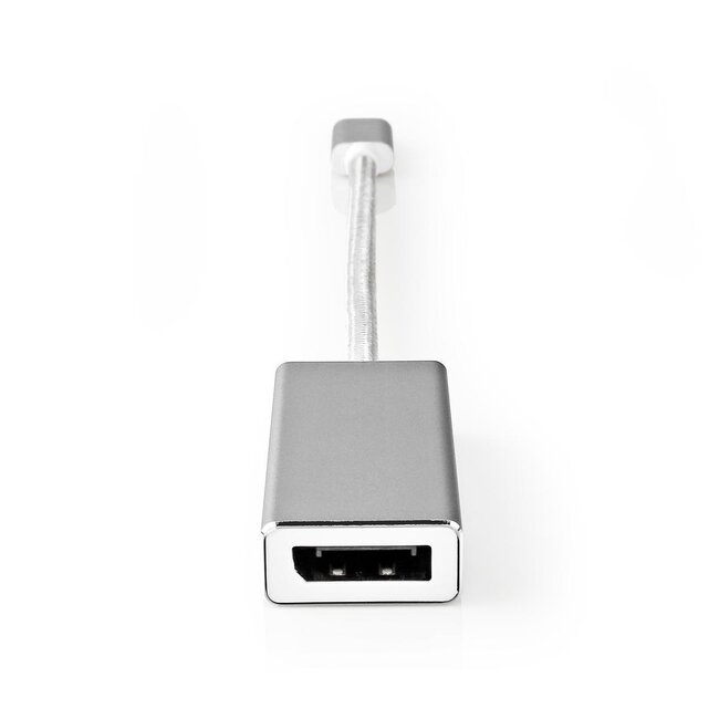 Nedis Premium USB-C naar DisplayPort adapter met DP Alt Mode (4K 60 Hz) / aluminium - 0,20 meter