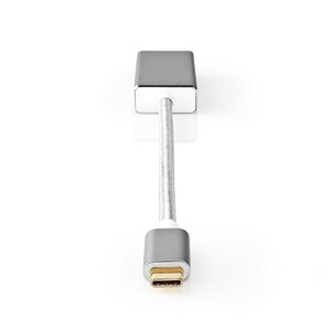 Nedis Premium USB-C naar Mini DisplayPort adapter met DP Alt Mode (4K 60 Hz) / aluminium - 0,20 meter